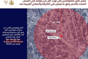 انذار من الاحتلال الإسرائيلي لسكّان الجنوب!