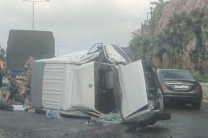 بالصور – حادث سير مروّع يودي بحياة شاب على أوتوستراد طبرجا–جونية!