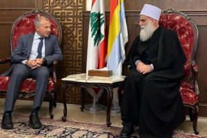 باسيل من دار الطائفة الدرزية: أتينا لنعبر عن تضامننا مع بعضنا كلبنانيين بالوقوف الى جانب بعضنا