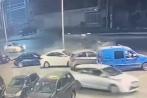 بالفيديو: قتيل نتيجة حادث مروع بين 4 سيارات في سن الفيل!