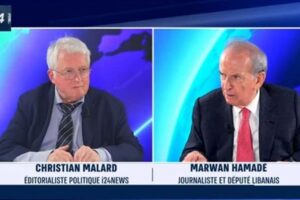 مروان حماده على شاشة إسرائيلية: غزة ولبنان!