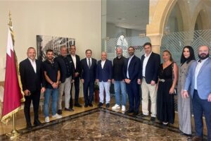 وفد من هيئة التيار في قطر زار السفير اللبناني في قطر مهنئا بتسلمه مهامه الجديدة