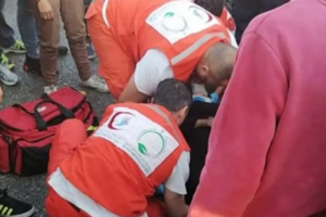 صدم سيدة وفرّ!