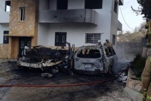 مسيّرة معادية استهدفت سيارتين في حانين صباحاً